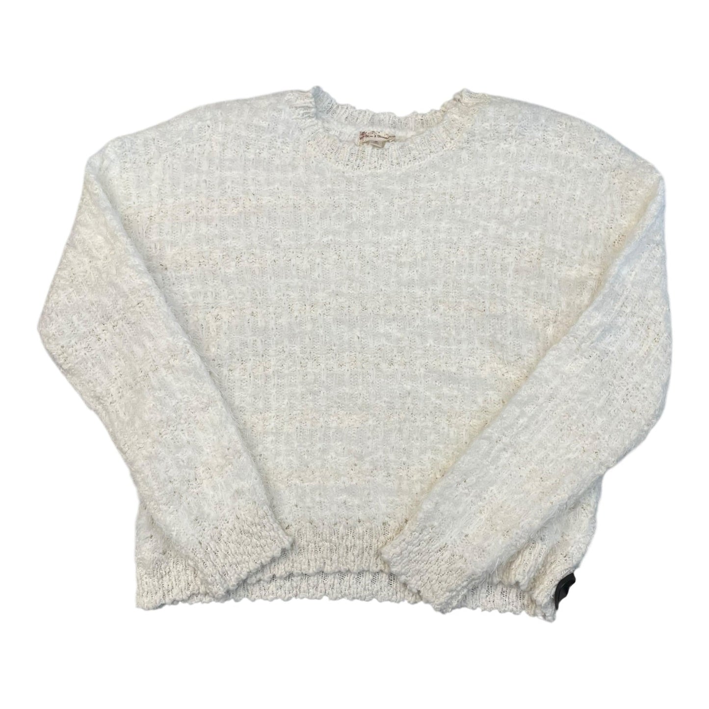 Sweater By Hem & Thread In White, Size:M