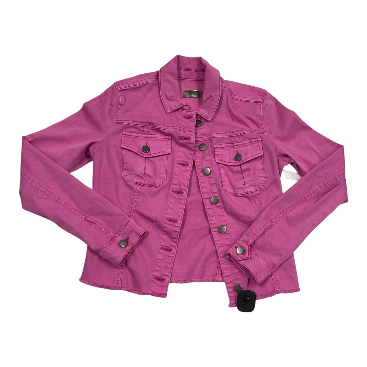 Jacket Denim By Kut In Pink Denim, Size:S