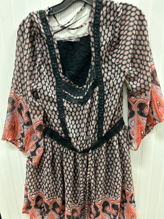 Dress Casual Midi By Miss Me In Paisley Print, Size:L