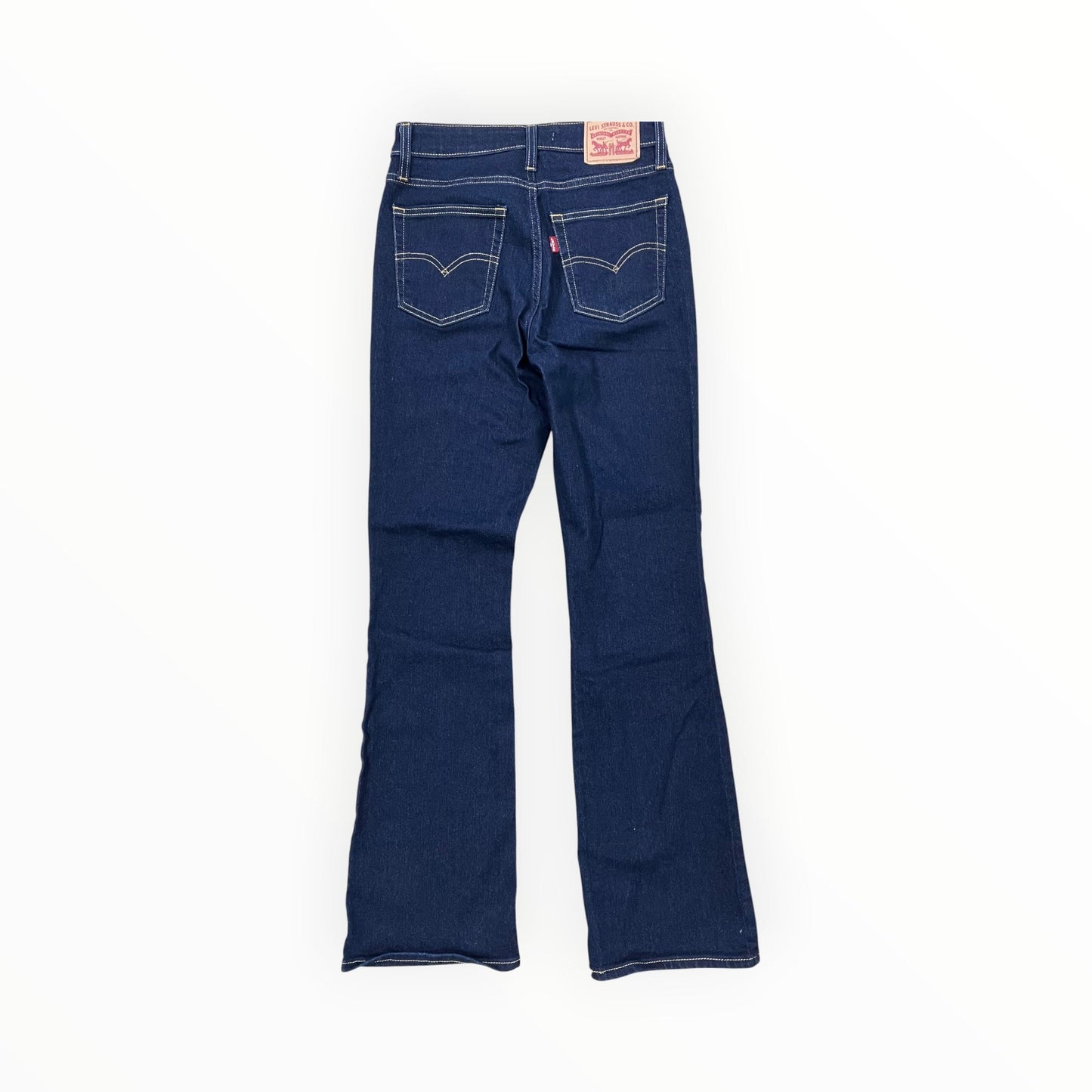 Jeans Straight By Levis Signature In Blue Denim, Size:4