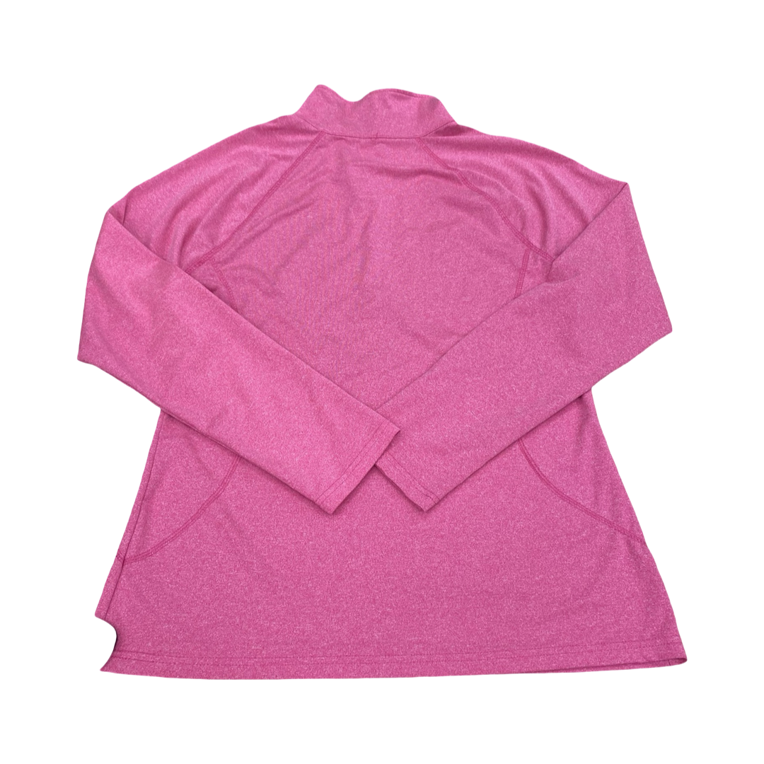 Athletic Top Ls Collar By Danskin In Pink, Size:L