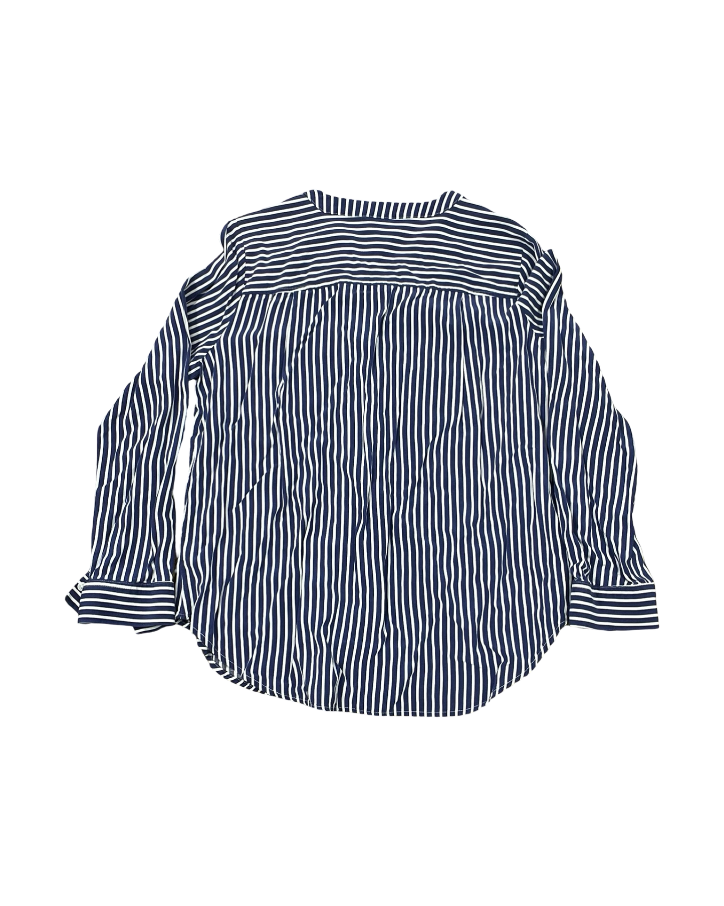 Blouse Ls By Ana In Blue & White, Size:S