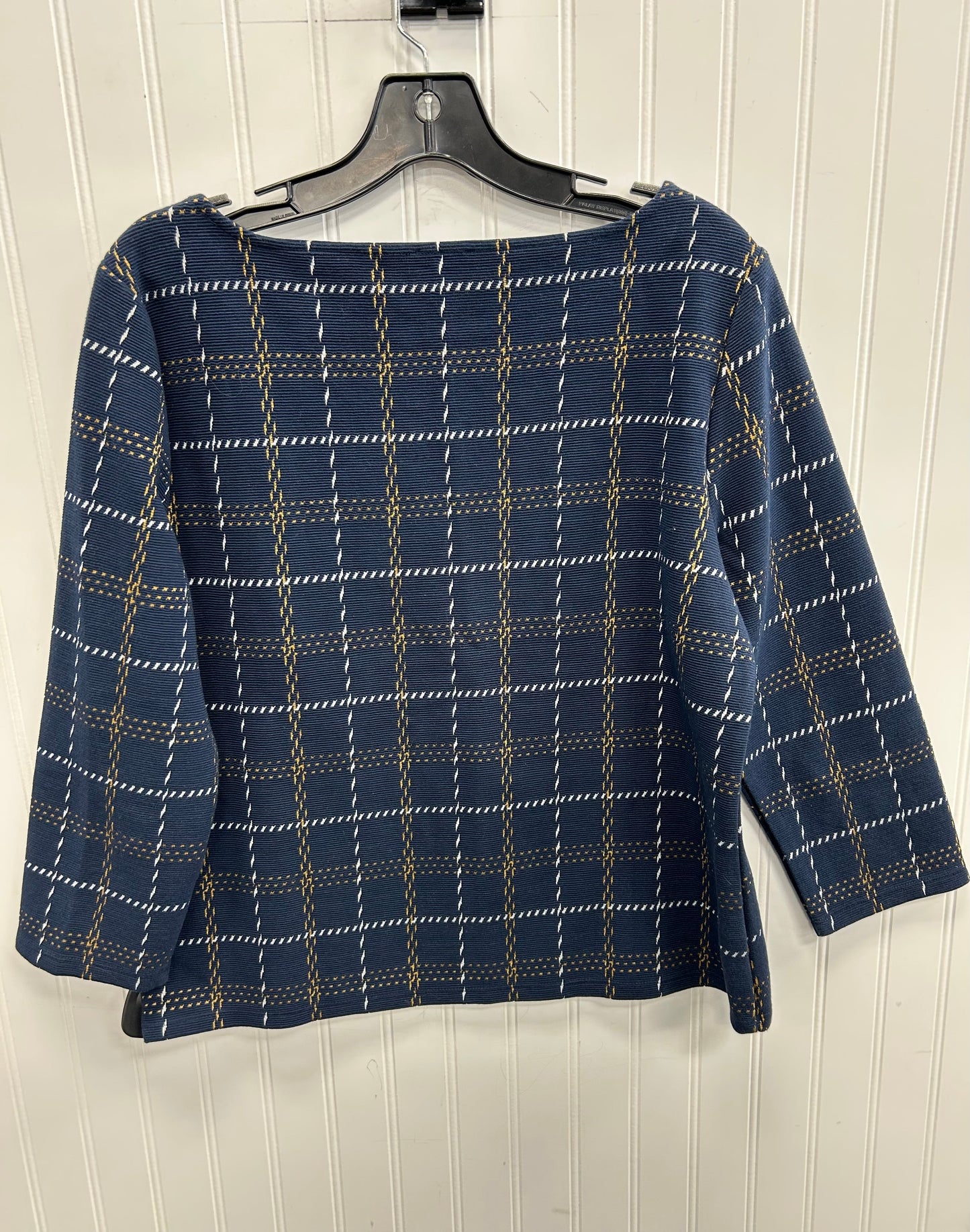 Top Ls By Ann Taylor In Navy, Size:L
