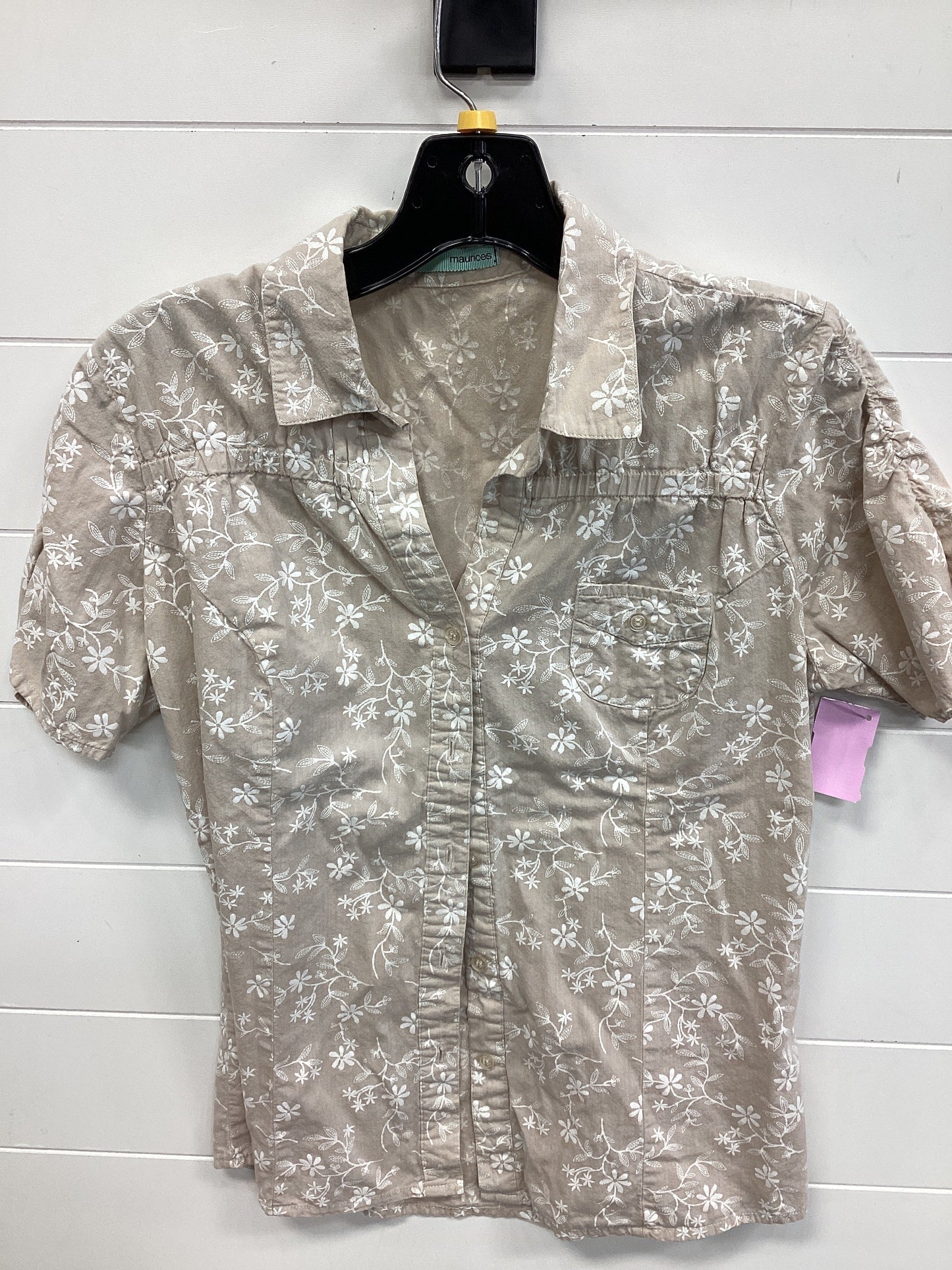 Top Ss By Maurices In Cream, Size:L