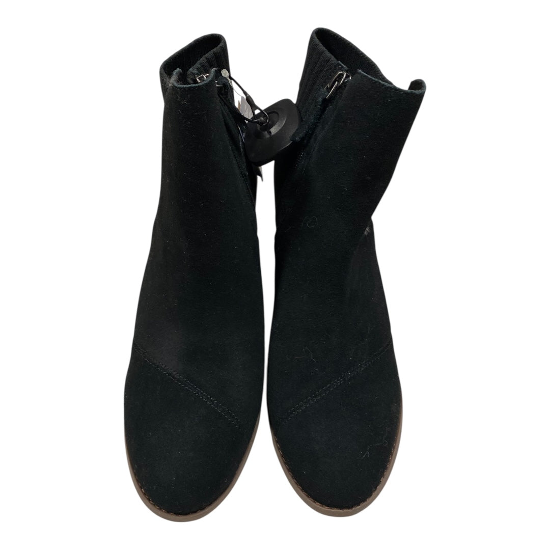 Boots Ankle Heels By Toms In Black, Size:10