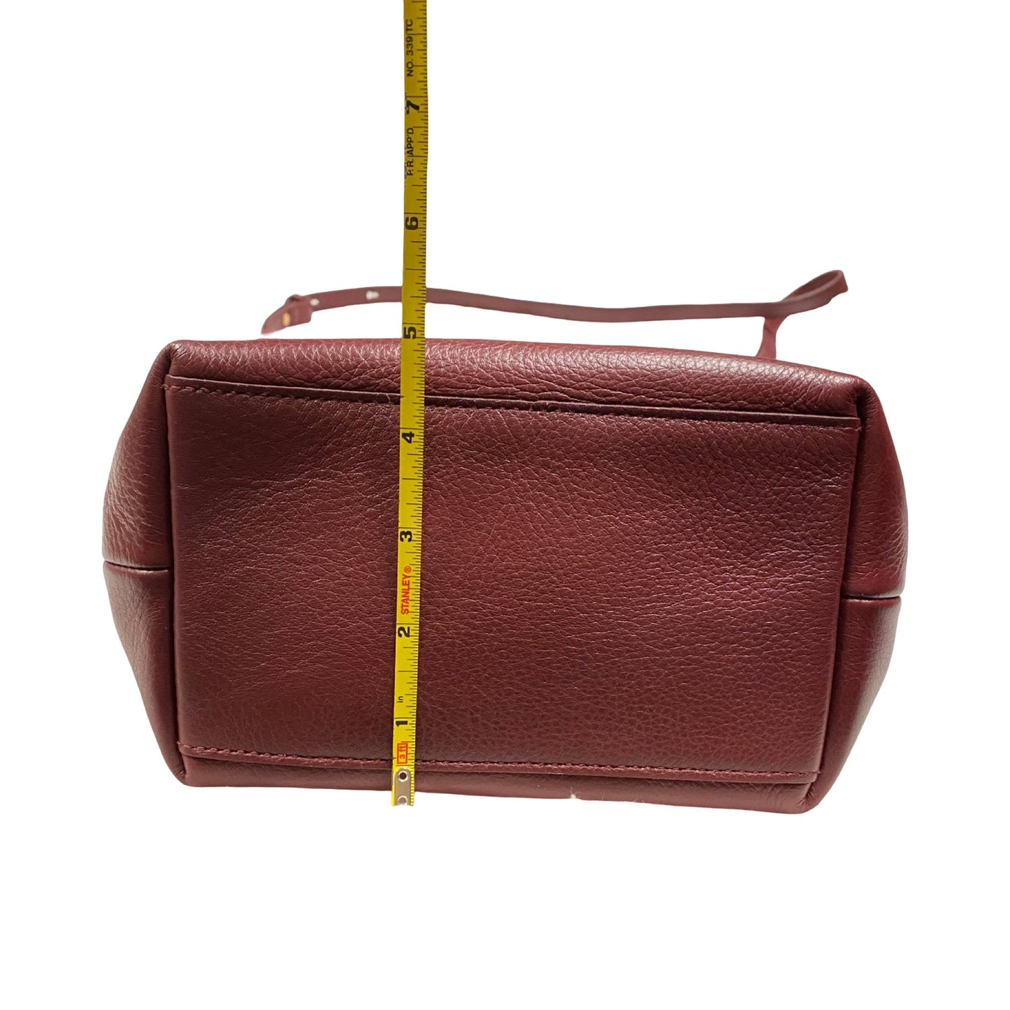 Handbag Leather By Madewell In Purple, Size:Small
