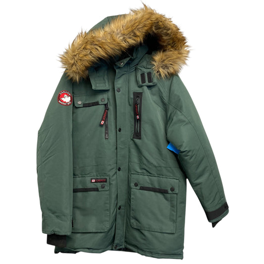 Coat Parka By Canada Weather Gear In Green, Size:L