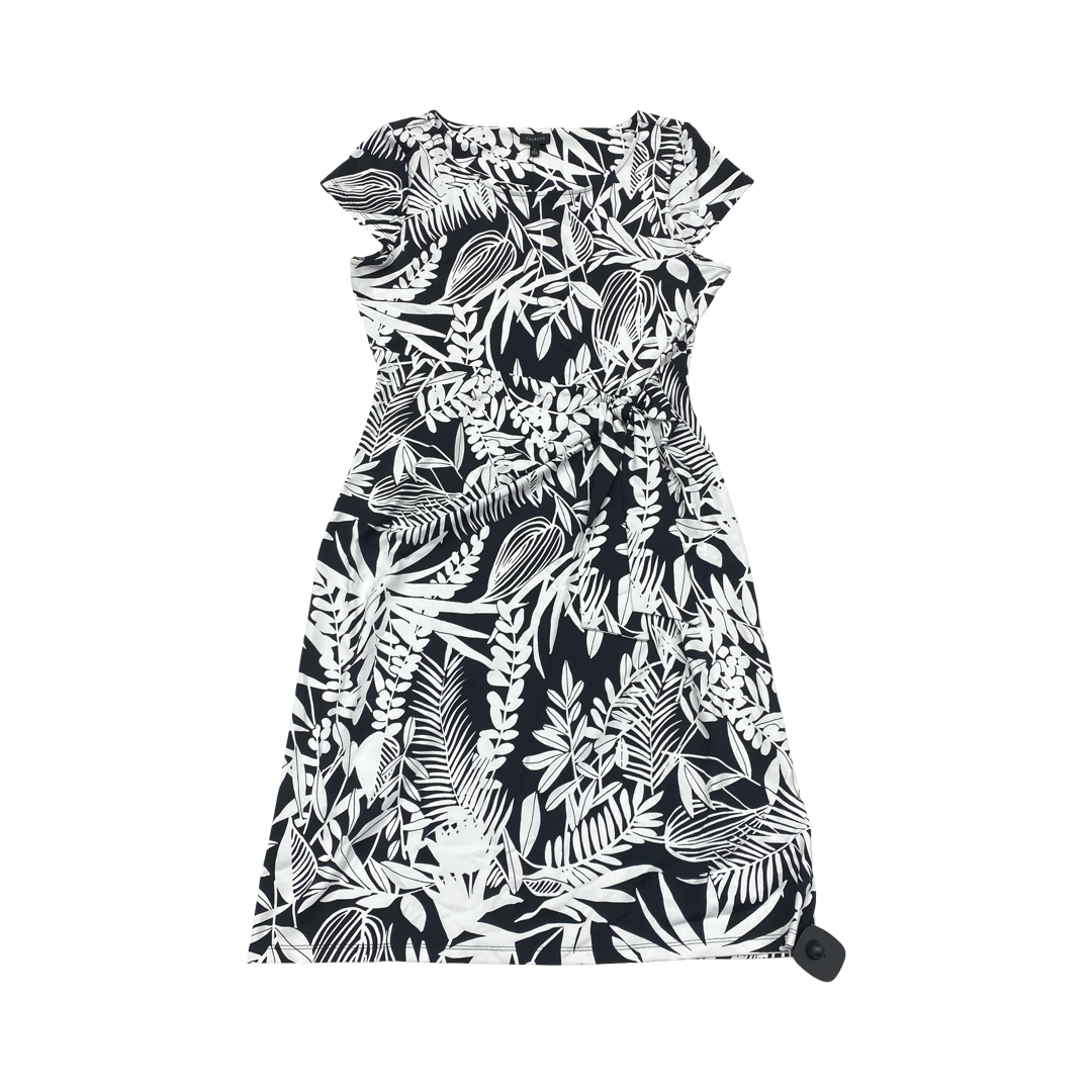 Dress Casual Midi By Talbots In Black & White, Size:S