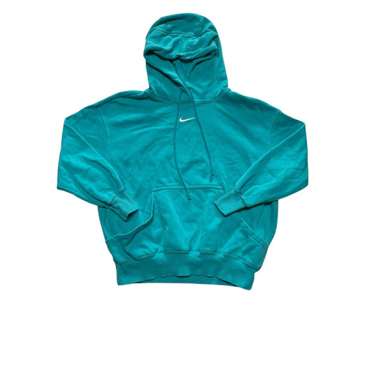 Athletic Sweatshirt Hoodie By Nike In Green, Size:M