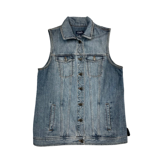 Vest Other By Chaps In Blue Denim, Size:M