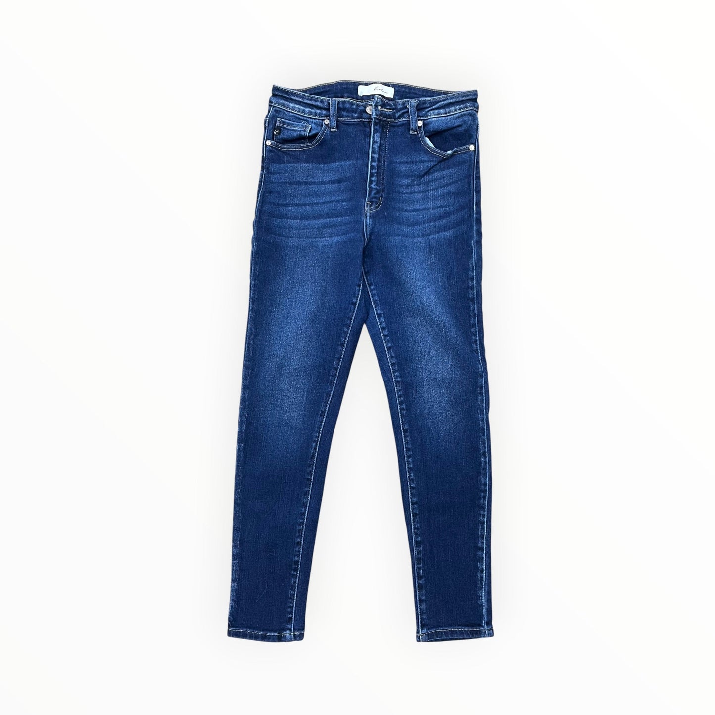 Jeans Skinny By Kancan In Blue Denim, Size:8