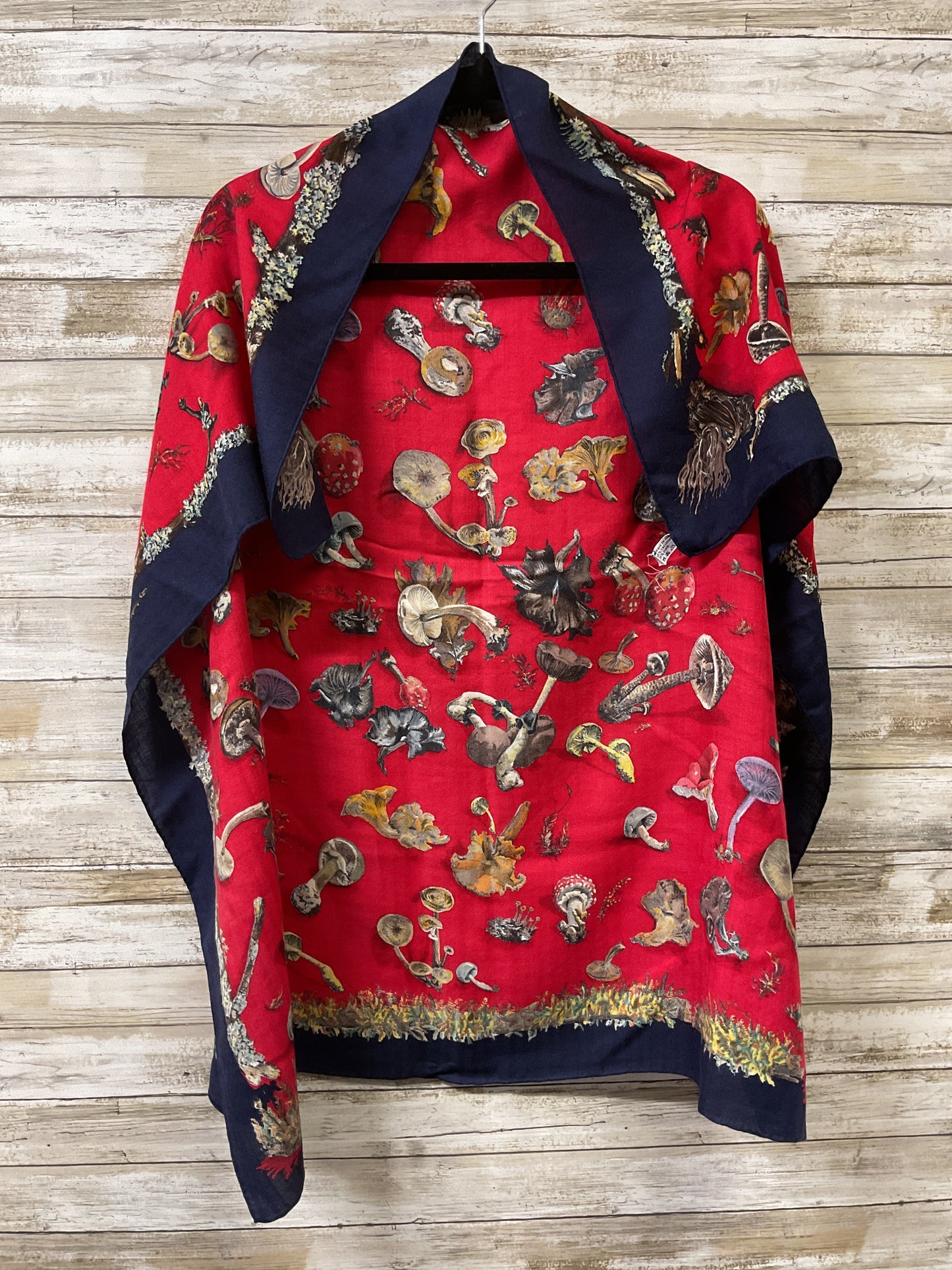 Scarf Luxury Designer By Hermes In Blue & Red