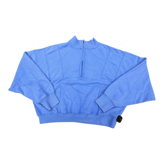 Sweatshirt Collar By Yogalicious In Blue, Size:L