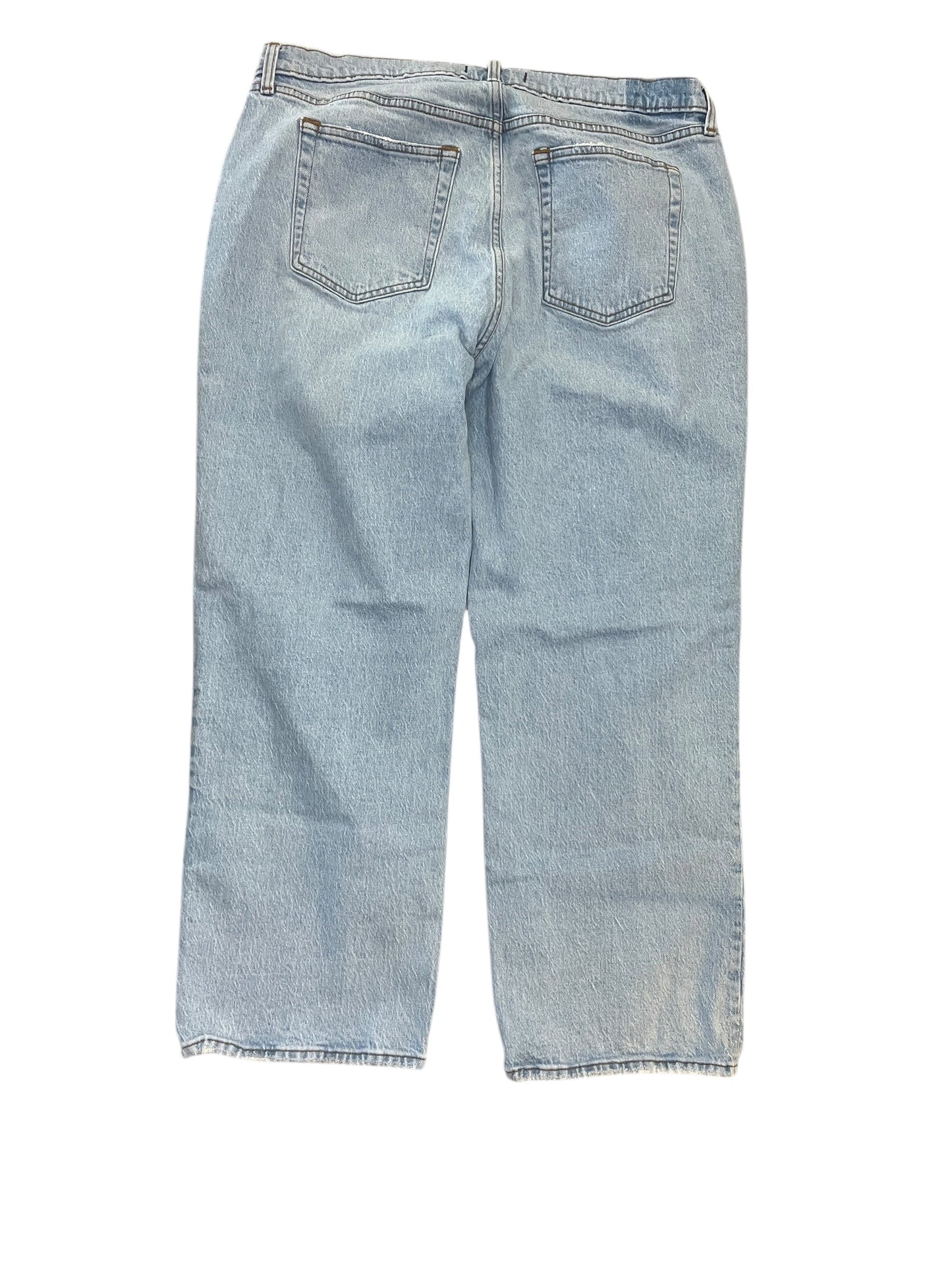 Jeans Wide Leg By Abercrombie And Fitch In Blue Denim, Size:14P