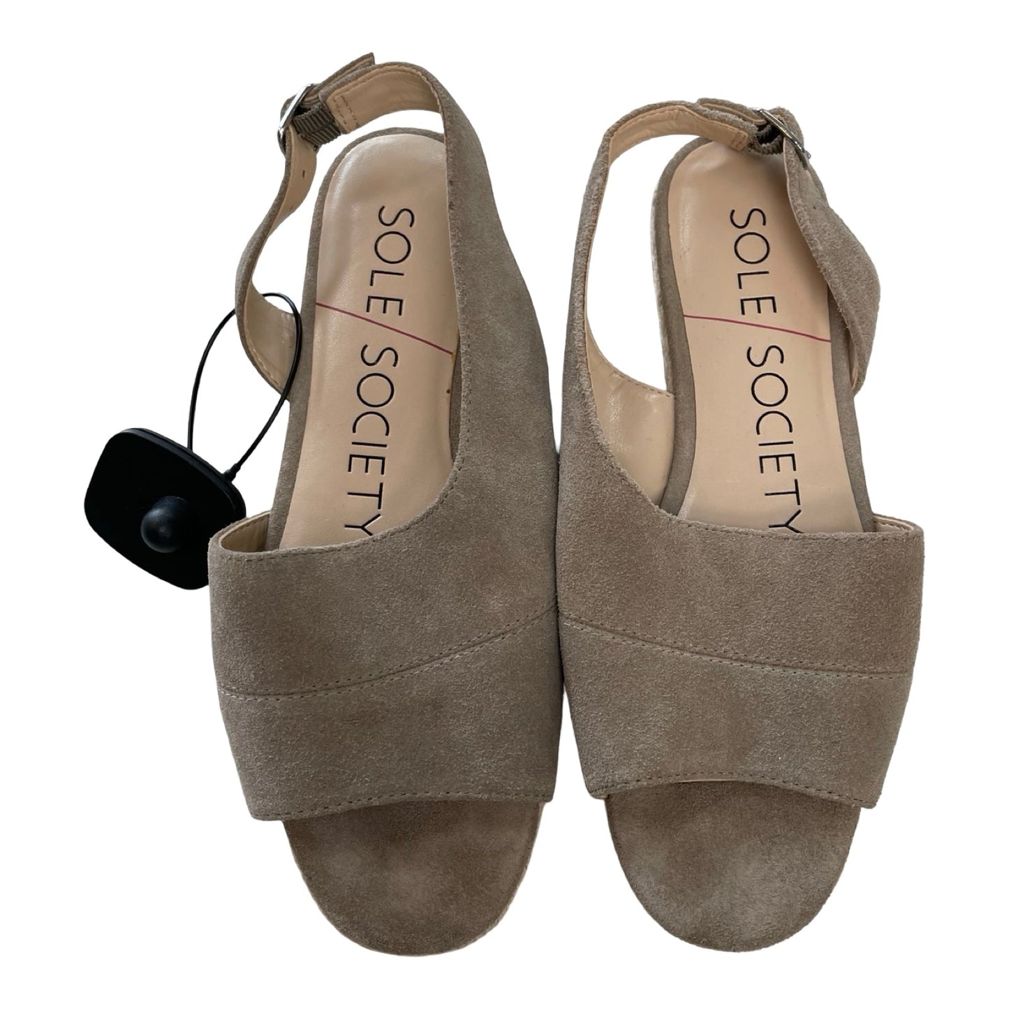 Sandals Flats By Sole Society In Taupe, Size:7