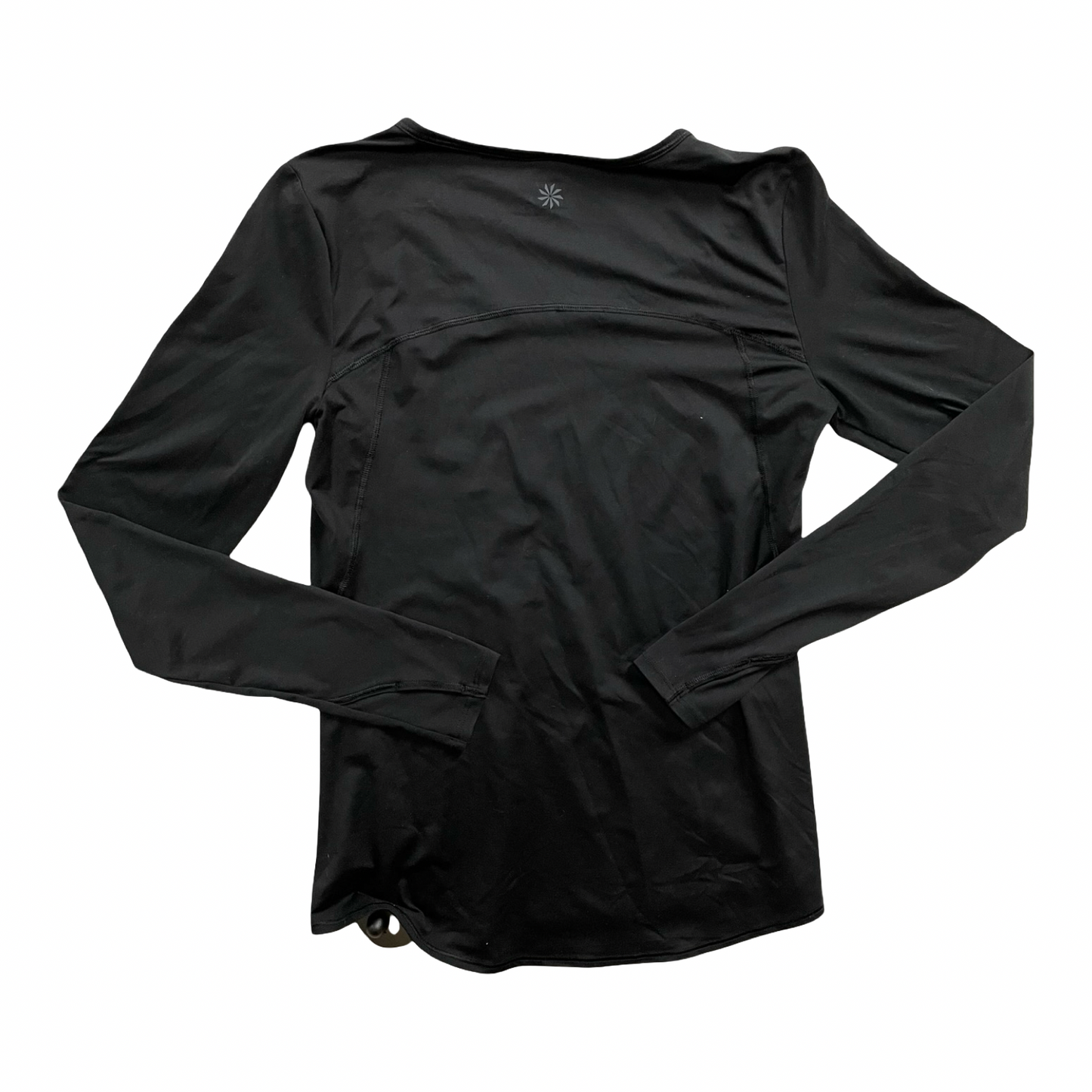 Athletic Top Ls Collar By Athleta In Black, Size:S