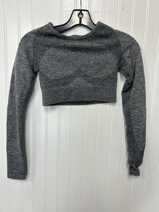 Athletic Top Ls Crewneck By Gym Shark In Grey, Size:Xs
