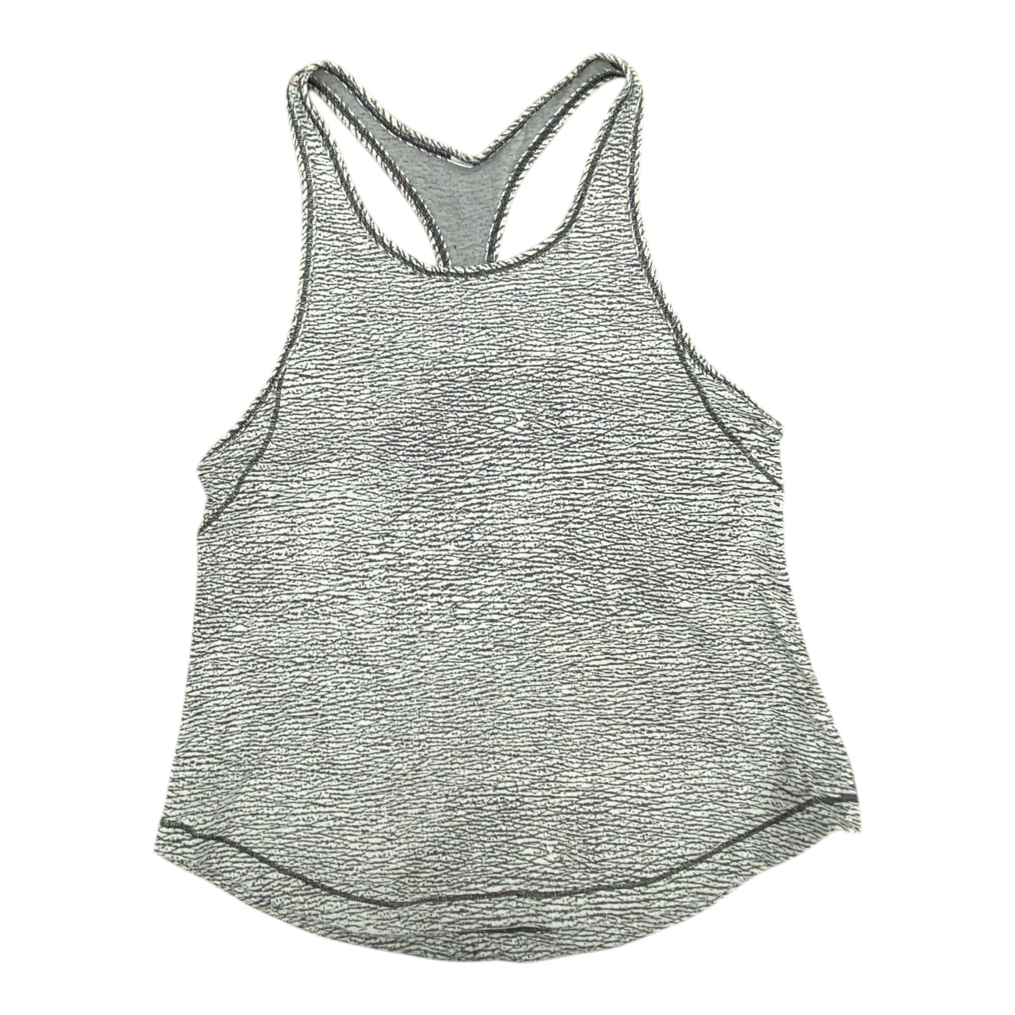 Athletic Tank Top By Lululemon In Black & White, Size:S