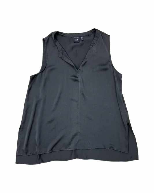 Top Sleeveless By Rafaella In Black, Size:Xl