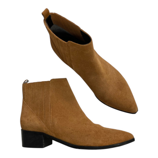 Boots Ankle Heels By Marc Fisher In Tan, Size:7.5