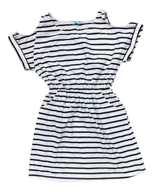 Dress Casual Short By She + Sky In Black & White, Size:M