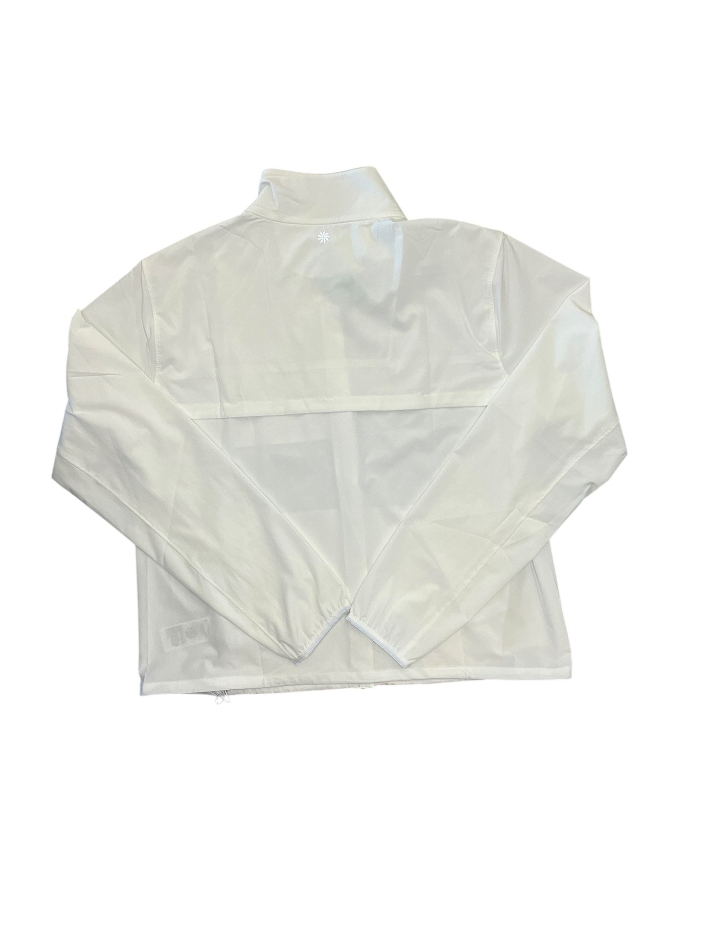 Athletic Jacket By Athleta In White, Size:M