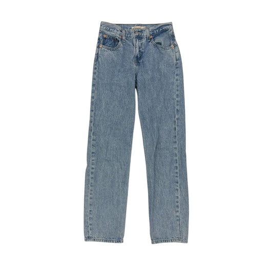 Jeans Straight By Levis In Blue Denim, Size:2