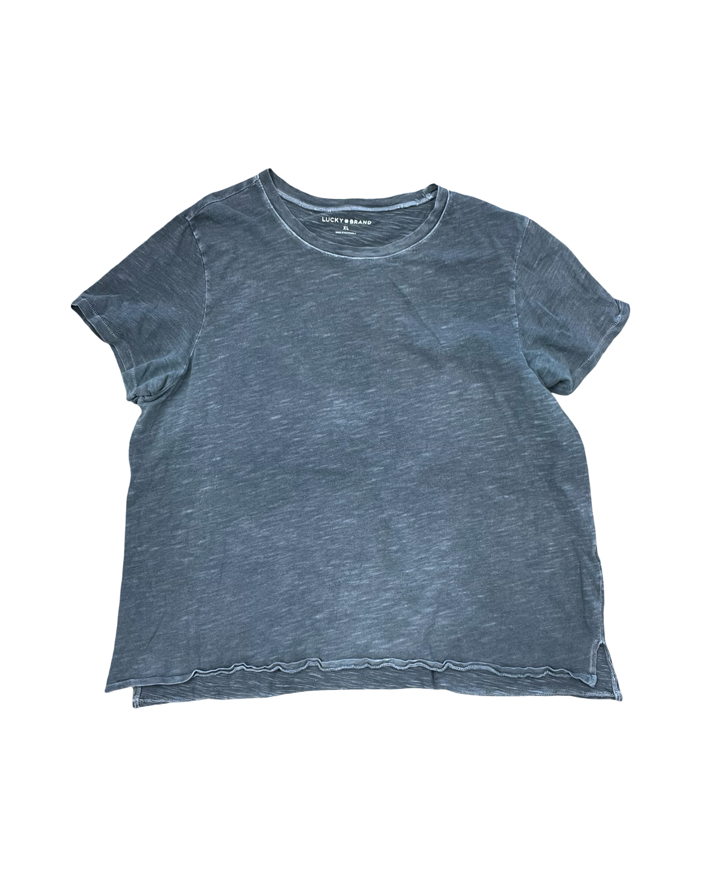 Top Ss Basic By Lucky Brand In Grey, Size:Xl