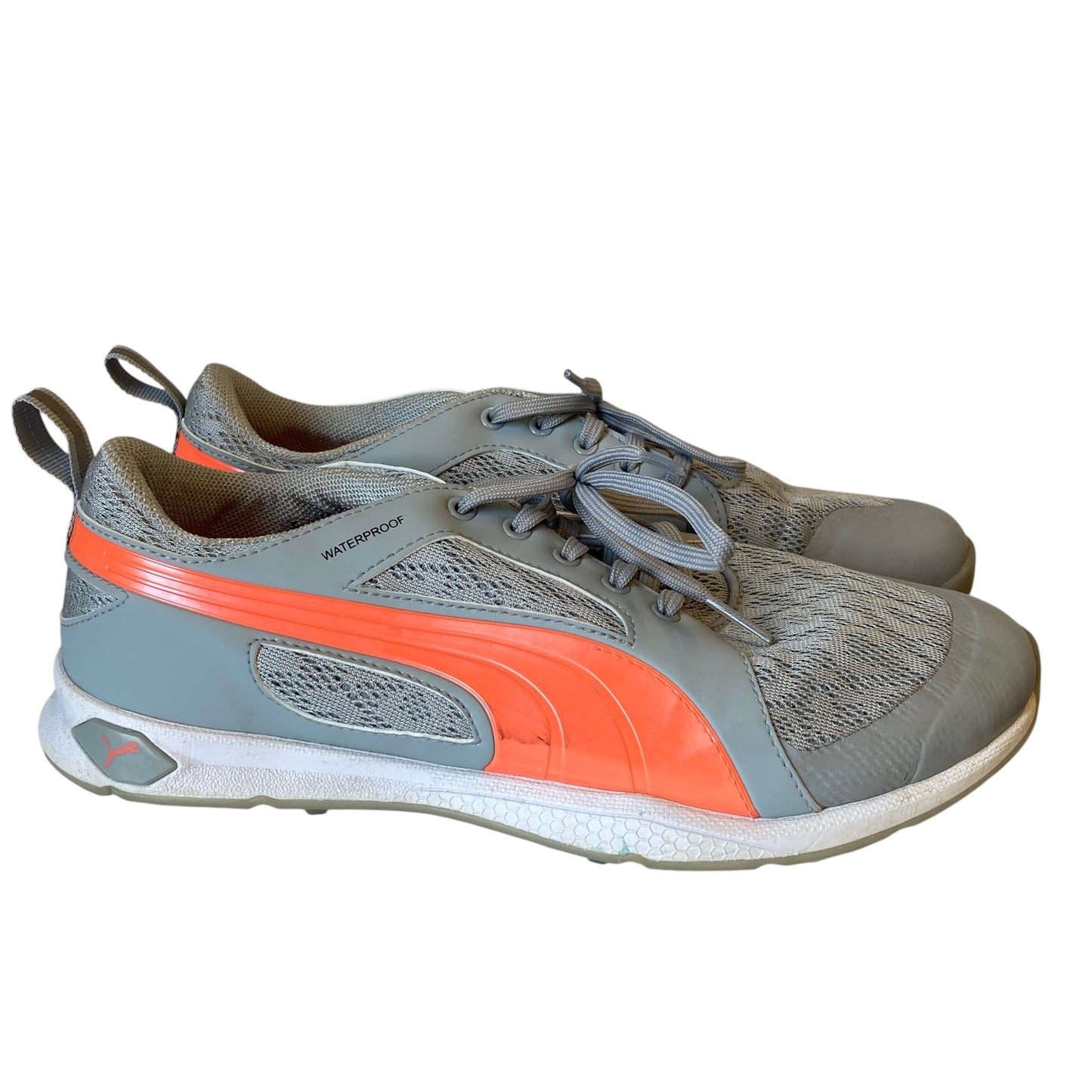 Shoes Athletic By Puma In Grey & Orange, Size:8.5