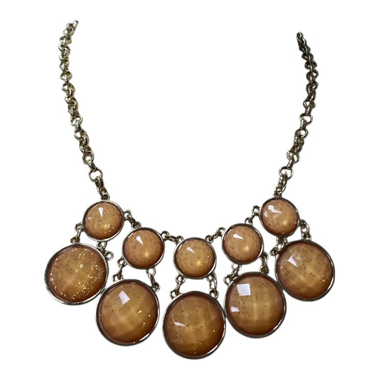 Necklace Statement  In Orange