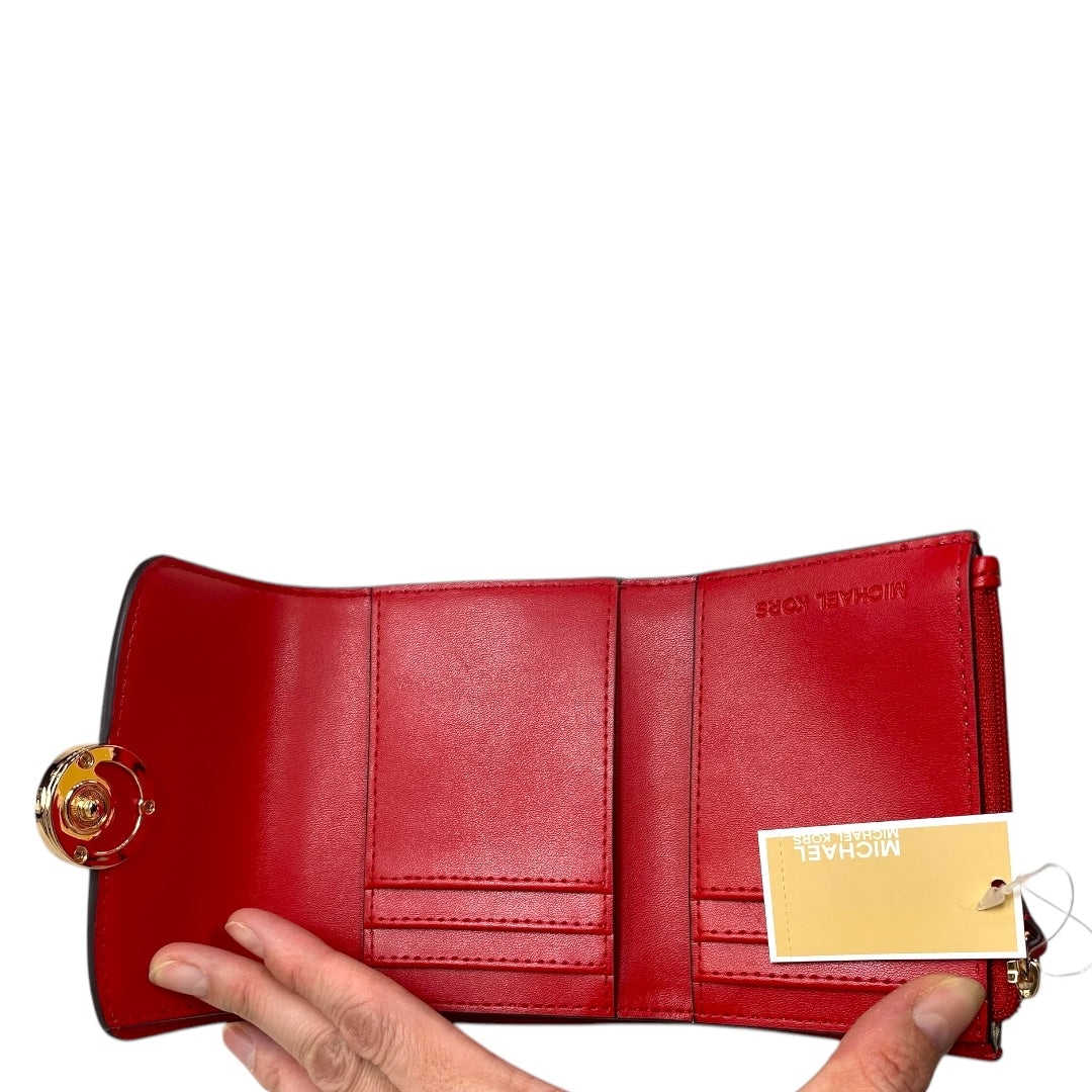 Wallet Designer By Michael Kors In Red, Size:Small