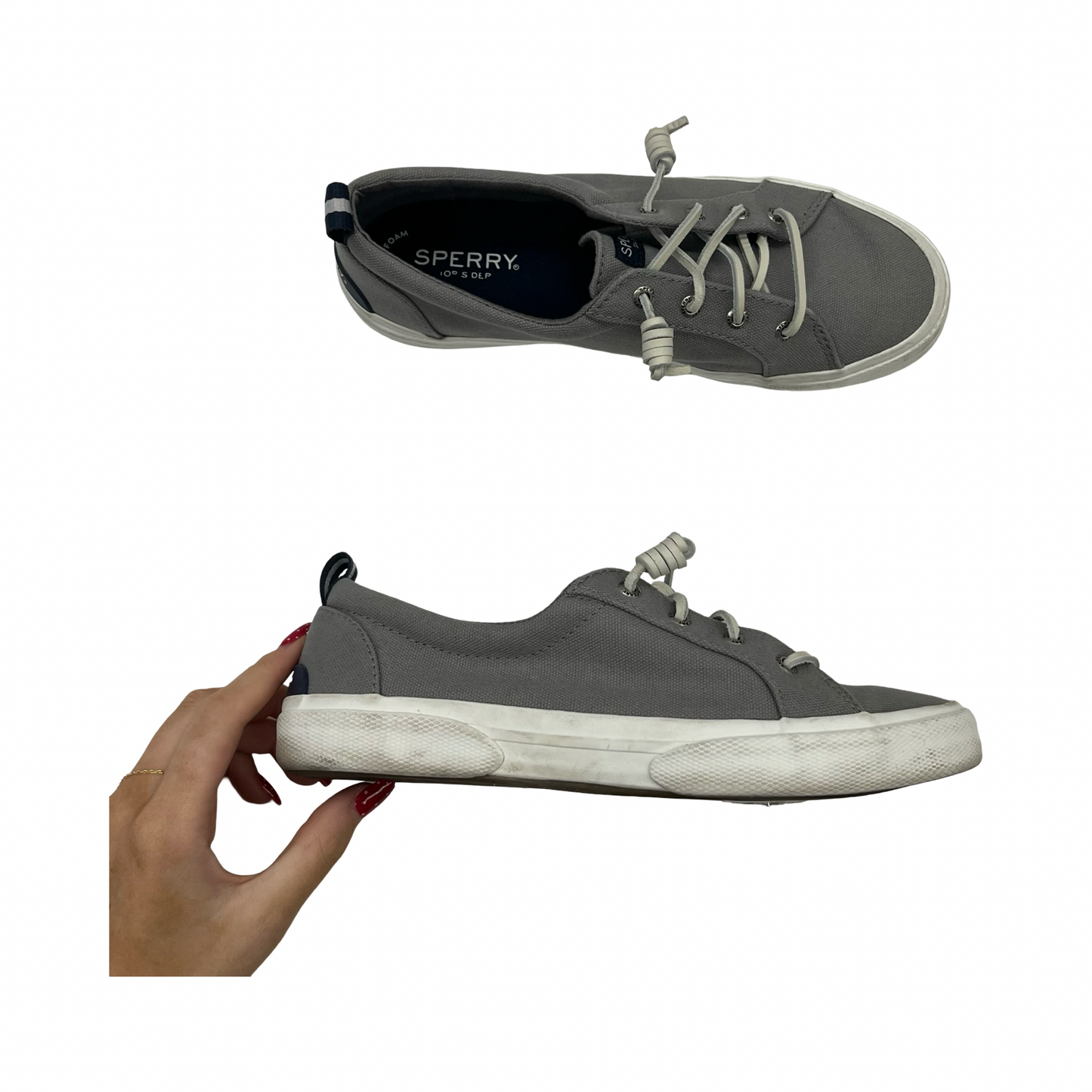 Shoes Sneakers By Sperry In Grey, Size:8