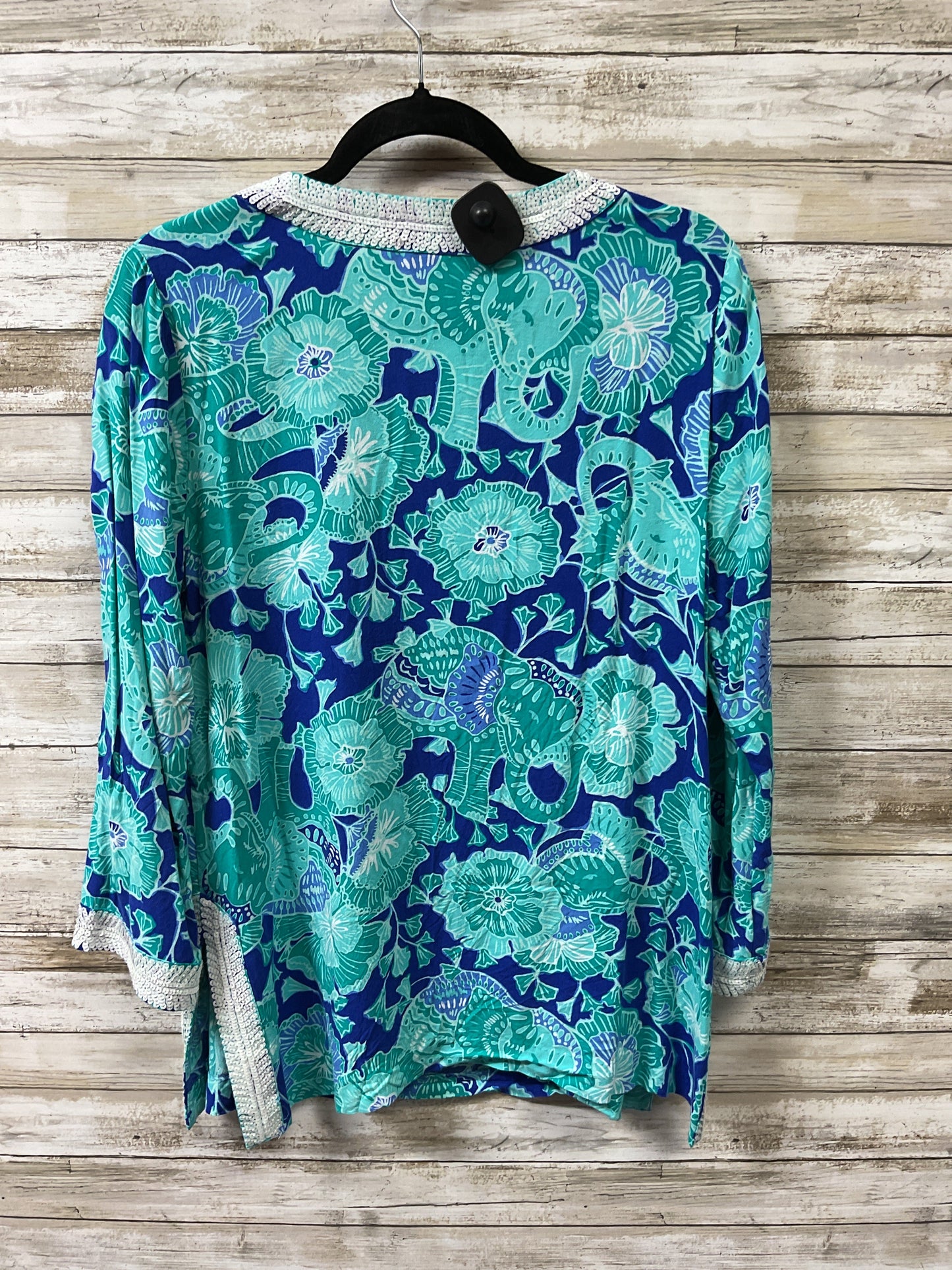 Top Ls Designer By Lilly Pulitzer In Blue, Size:L
