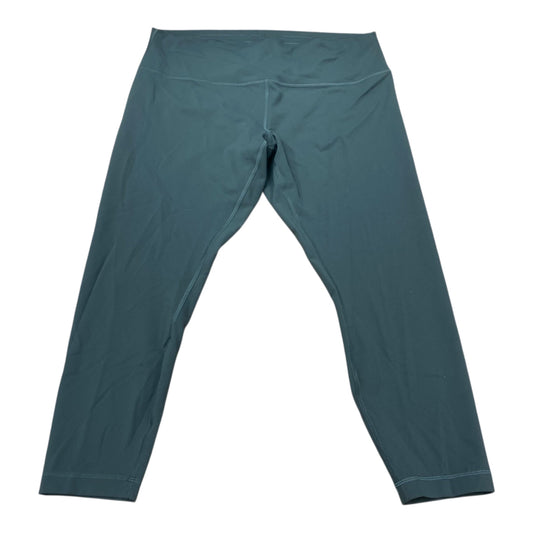 Athletic Leggings By Lululemon In Green, Size:18