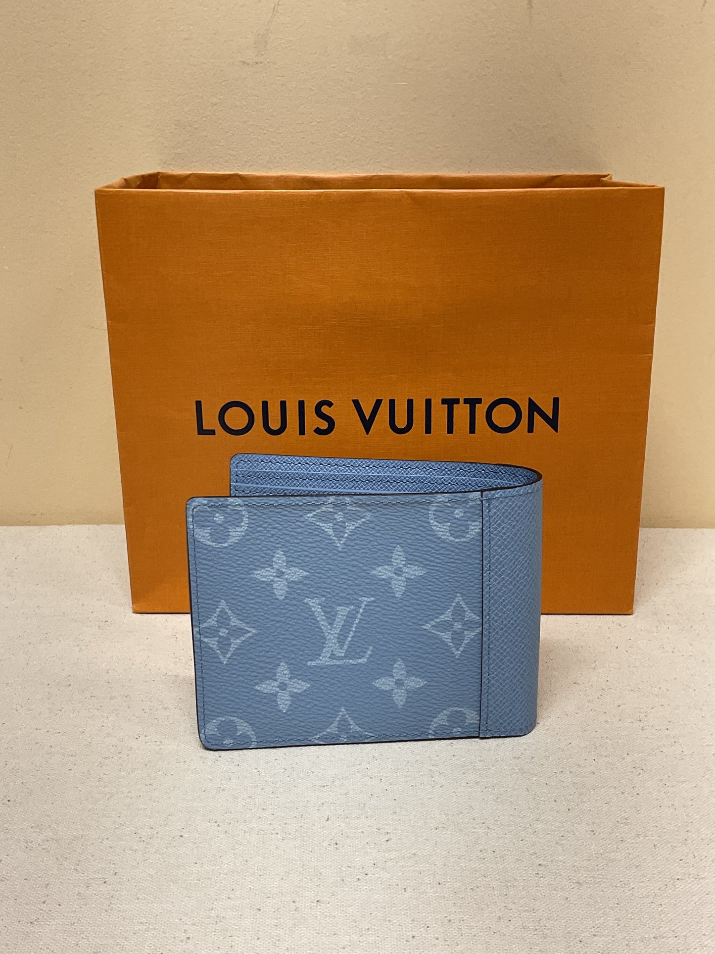 Wallet Luxury Designer By Louis Vuitton In Blue, Size:Small