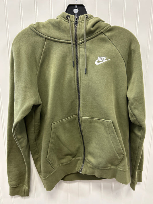 Athletic Jacket By Nike Apparel In Green, Size:S