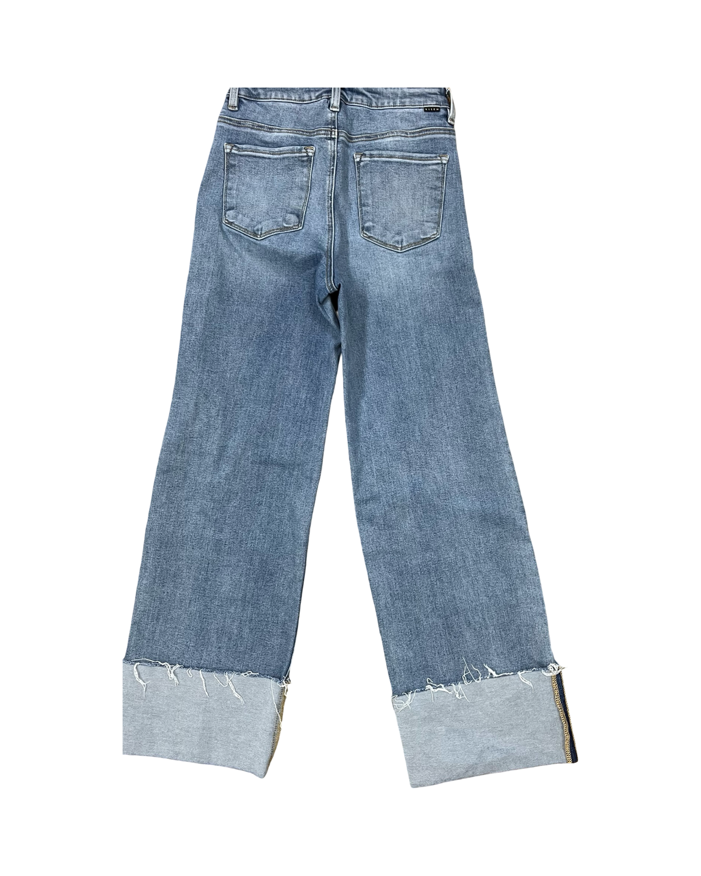 Jeans Wide Leg By Risen In Blue Denim, Size:4