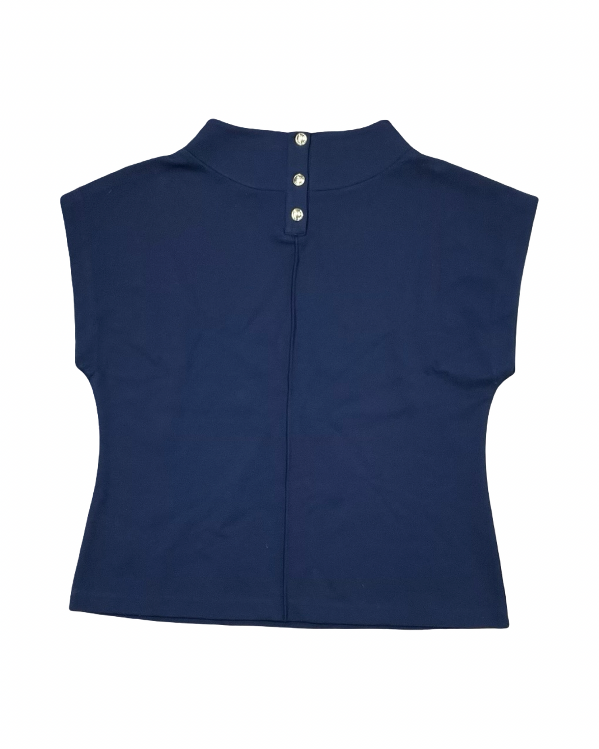 Top Sleeveless By Talbots In Navy, Size:M