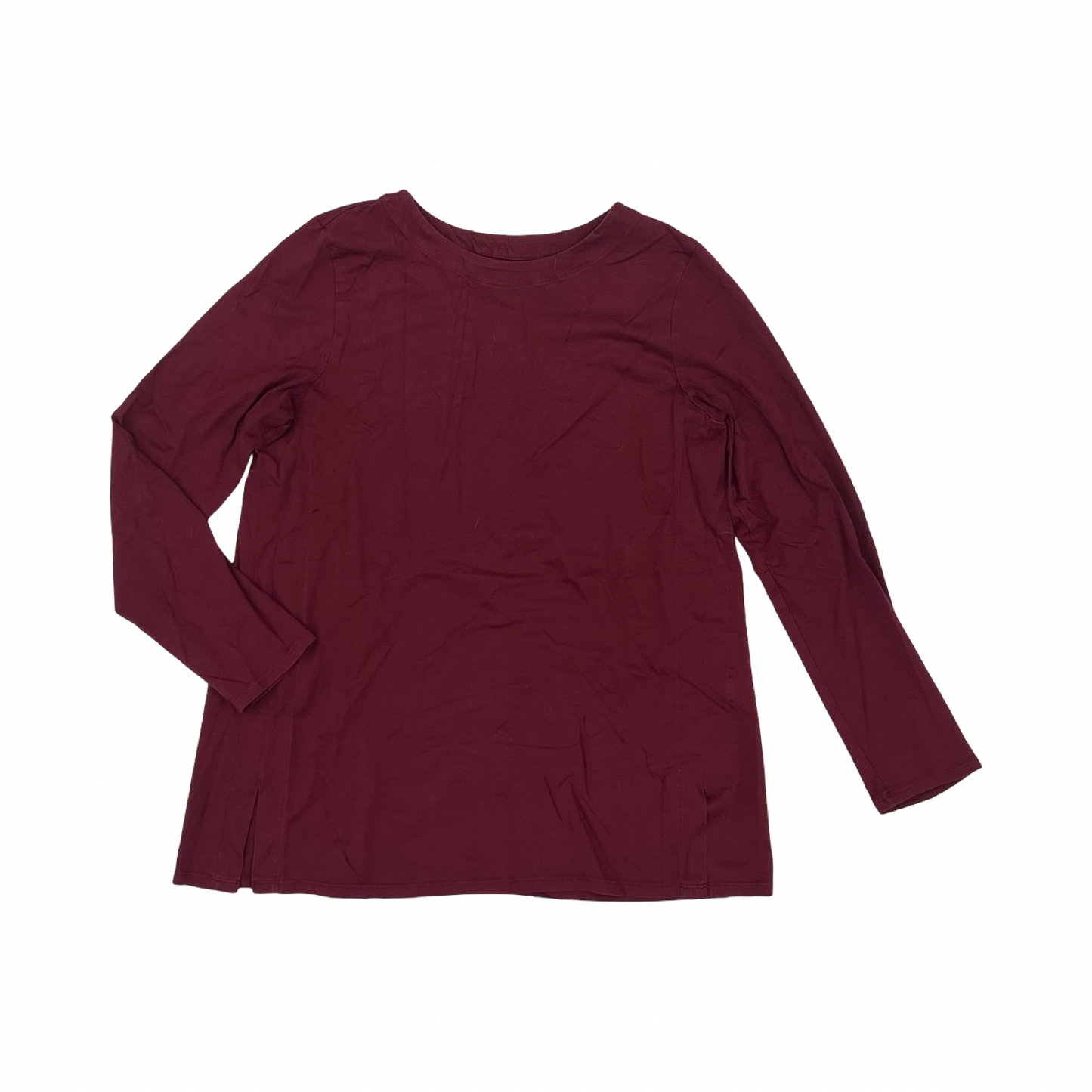 Top Ls By J. Jill In Red, Size:Mp