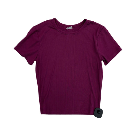 Athletic Top Ss By Athleta In Purple, Size:S