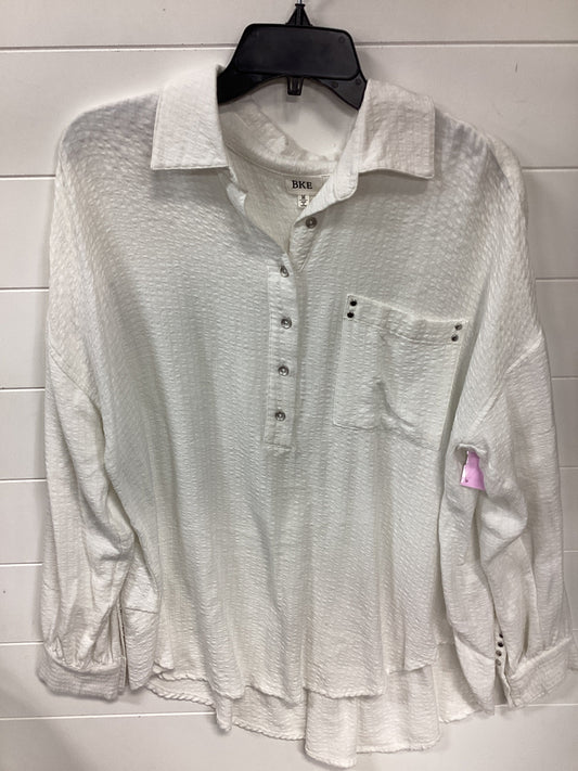 Top Ls By Bke In White, Size:M