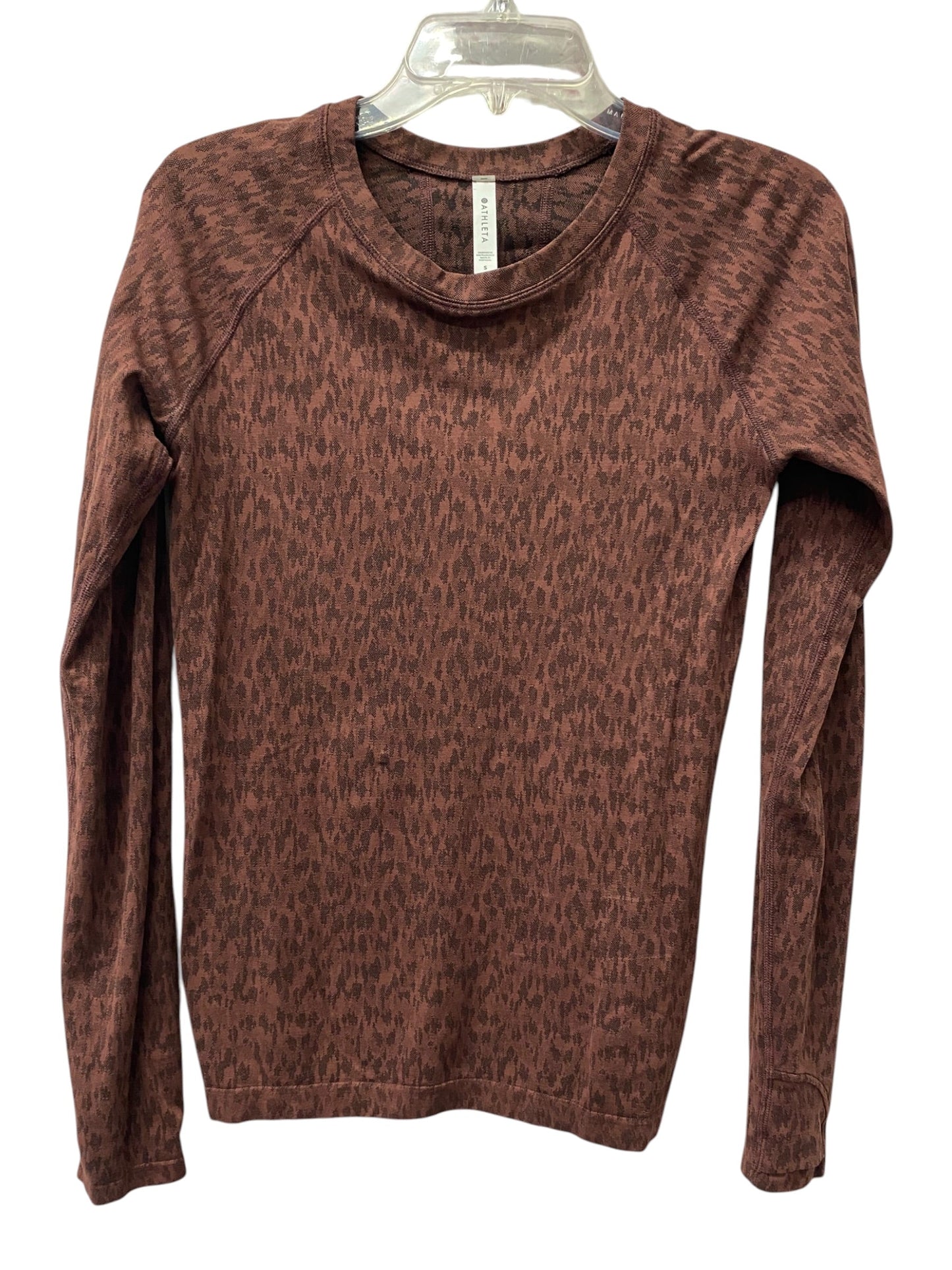 Athletic Top Ls Crewneck By Athleta In Purple, Size:S