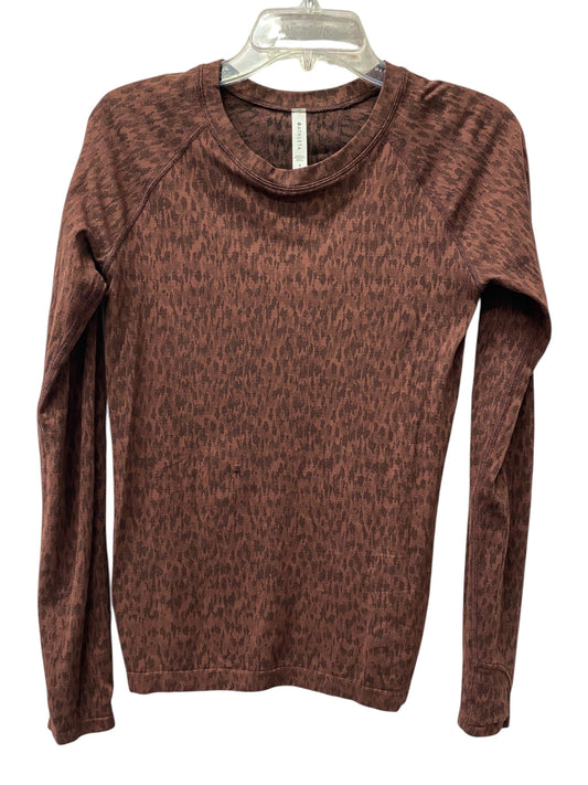 Athletic Top Ls Crewneck By Athleta In Purple, Size:S