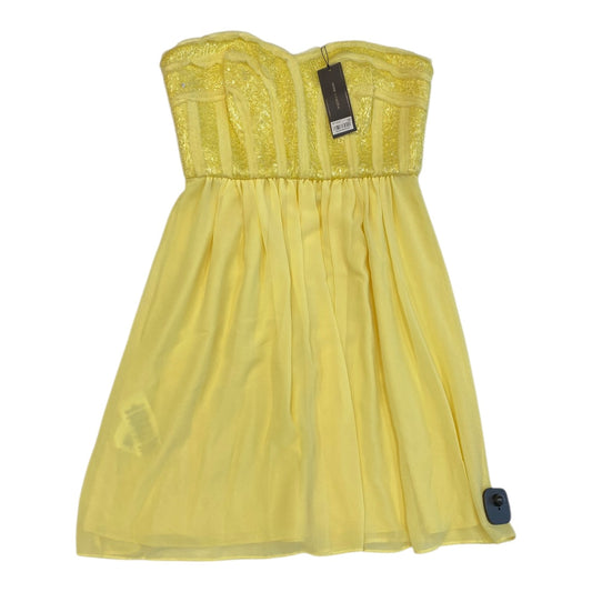 Dress Party Short By Bcbgmaxazria In Yellow, Size:8
