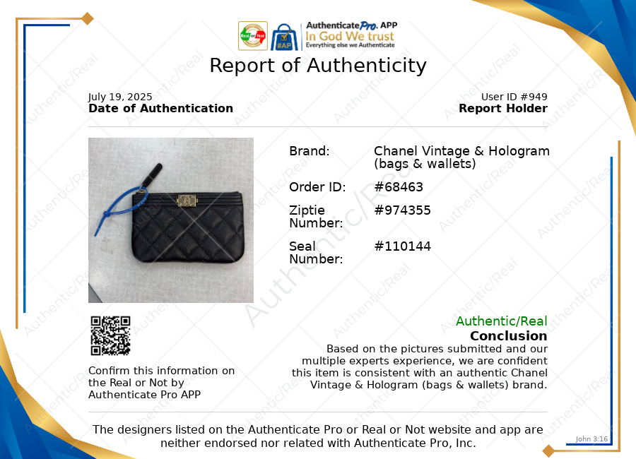 Wallet Luxury Designer By Chanel In Black, Size:Small