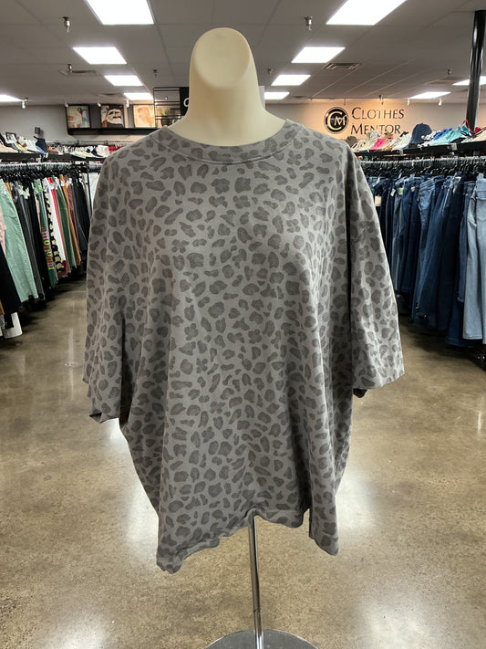 Top Ss By Abercrombie And Fitch In Animal Print, Size:Xxl