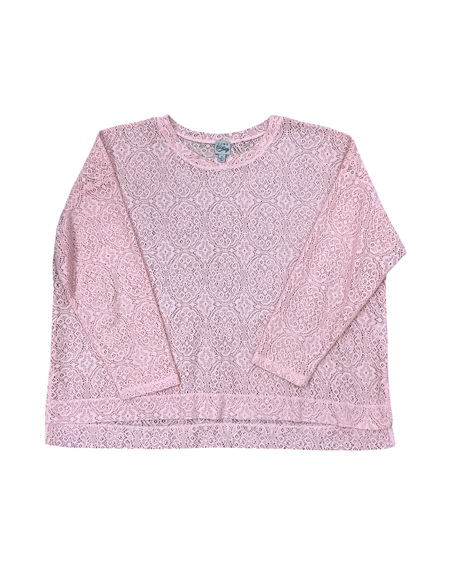 Top Ss By Como Vintage In Peach, Size:3X