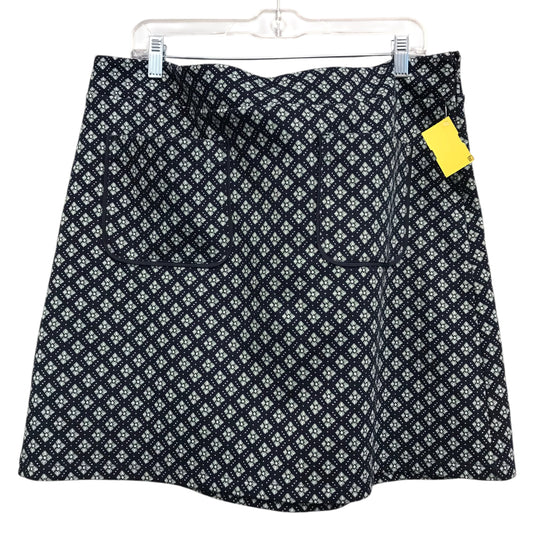 Skirt Mini & Short By Loft In Blue & Green, Size:16