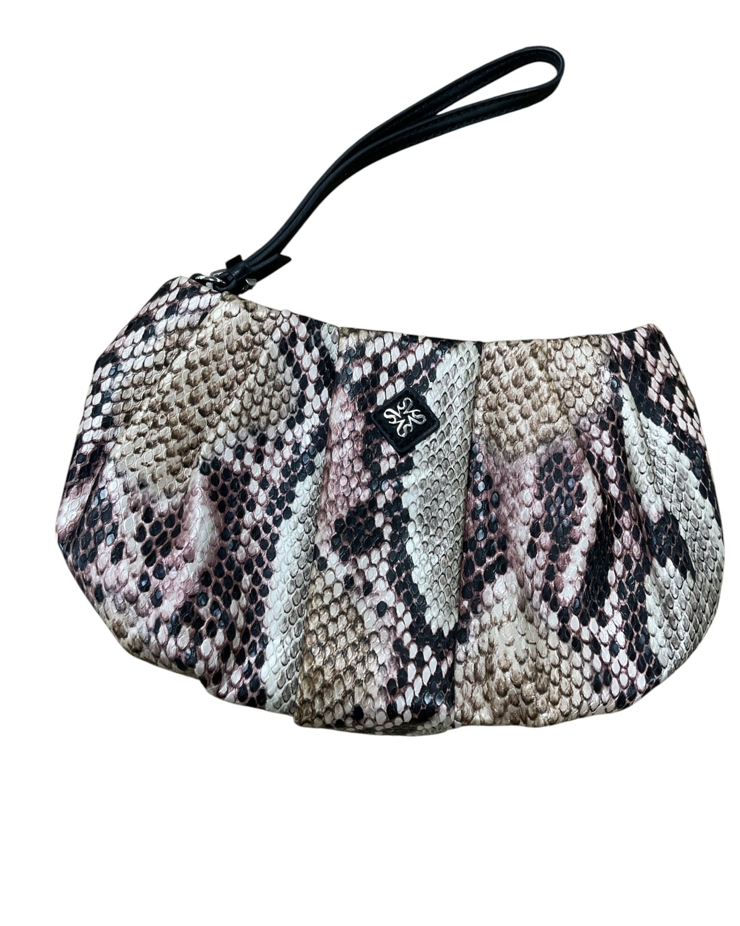 Wristlet By Simply Vera In Snakeskin Print, Size:Small