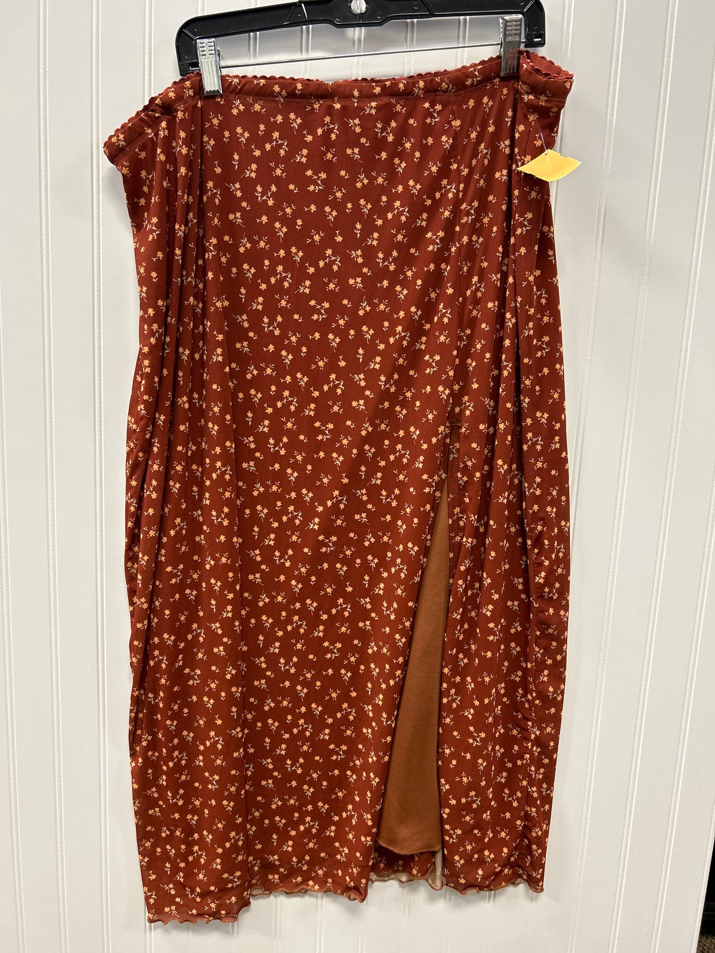 Skirt Set 2Pc By Arula In Floral Print, Size:1X